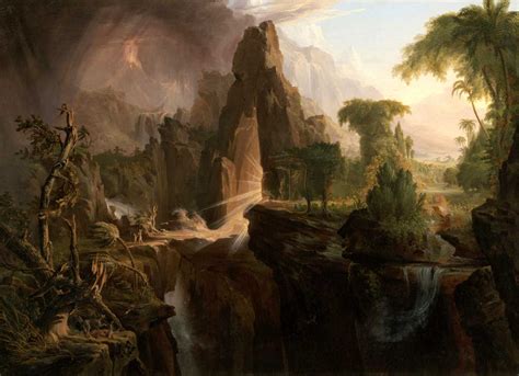 Expulsão do Jardim do Éden (1828) de Thomas Cole | Tela para Quadro na ...