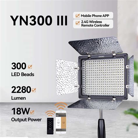 Snapklik.com : YN300 III YN-300 III LED Video Light Panel Adjustable ...