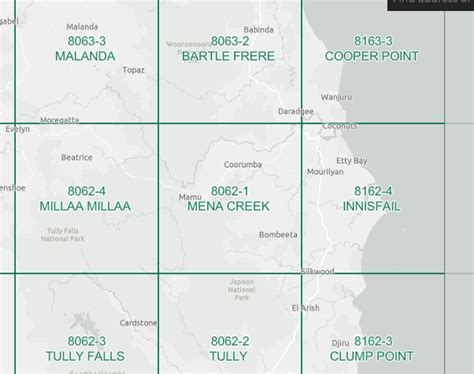 Innisfail 1 50000 Topographic Map 8162 4 Qld Maps Books And Travel Guides