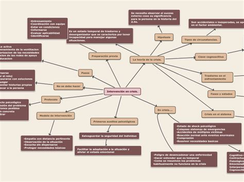 Intervenci N En Crisis Mind Map