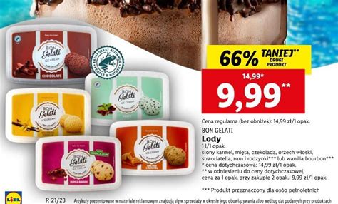 Promocja Lody Orzechowe Bon Gelati W Lidl