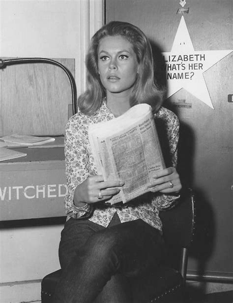 Elizabeth Montgomery On The Set Of Bewitched Samantha Stephens Agnes