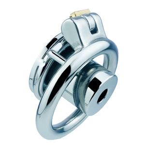 Inverted Plugged Cylinder Chastity Cage For Couple Stainless Steel Cock Penis Rings Adults Sex
