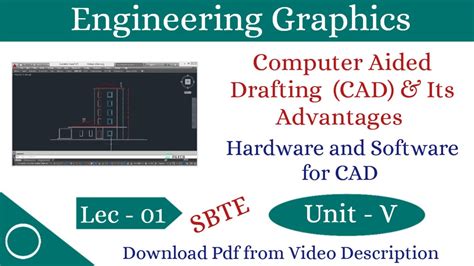 Computer Aided Drafting CAD Unit 05 Lec 01 Engineering