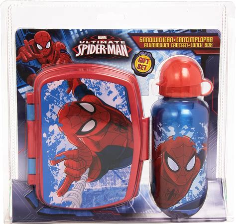 Ultimate Spiderman Box Portamerenda Con Borraccia Amazonit Giochi