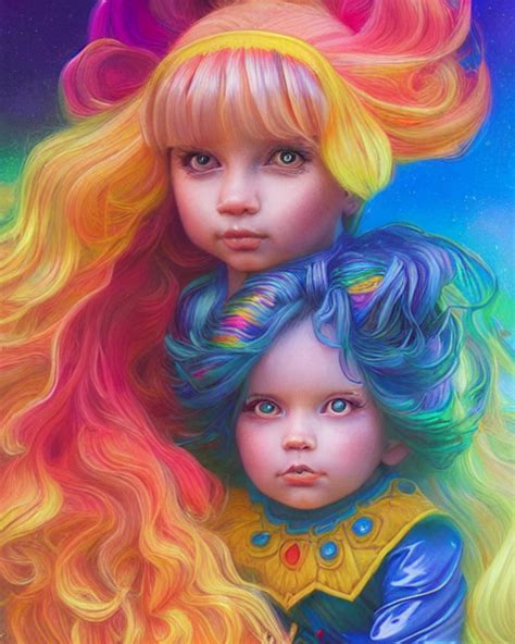 KREA AI Rainbow Brite Portrait Highly Detailed Very In