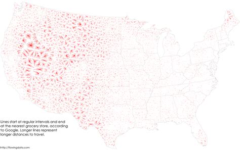 Map of ‘food deserts’ in America Source:... - Maps on the Web