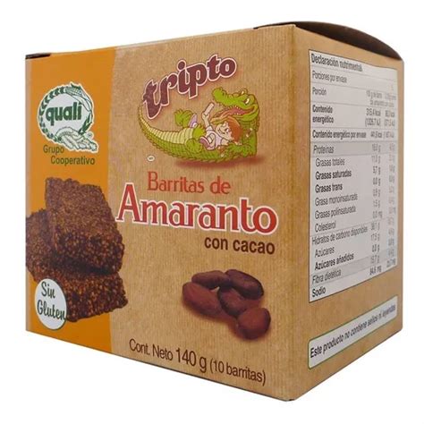 Barritas De Amaranto Quali Con Cacao 140 G MercadoLibre