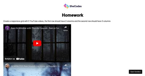 Homework Challenge Forked Codesandbox