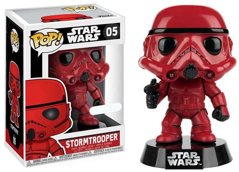 Funko Pop Star Wars Stormtrooper Vinyl Bobble Head Red Walmart