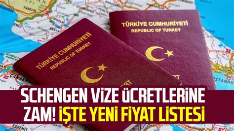 Schengen vize ücretlerine zam İşte yeni fiyat listesi Samsun Haber