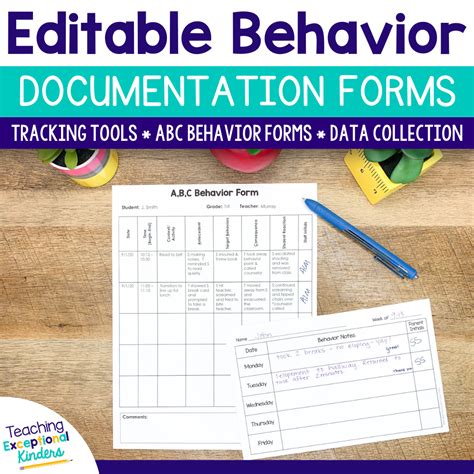 Abc Behaviour Chart Template