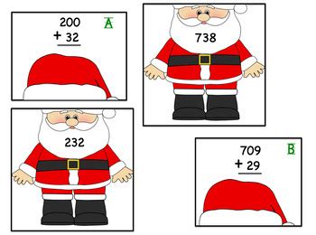 Santa And Reindeer Addition Math Centers By Teach From The Heart