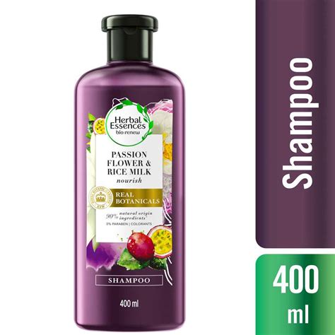 Shampoo Herbal Essences Real Botanicals Pasiflora And Leche De Arroz X 400 Ml Casa Florian