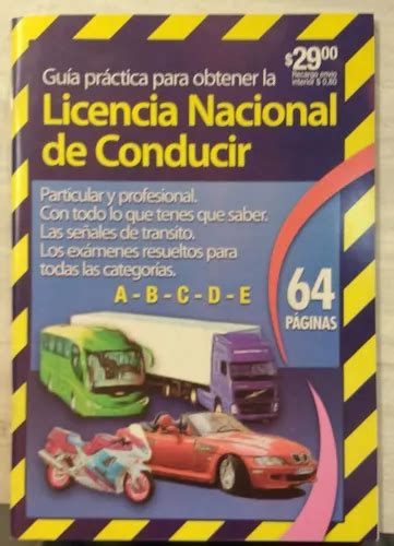 Guia Practica Para Obtener La Licencia Nacional De Conducir MercadoLibre