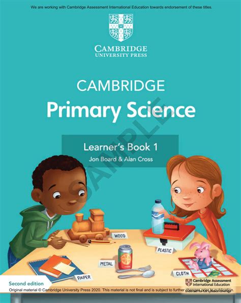 Cambridge Primary Science Learners Book 1 Sample By Cambridge