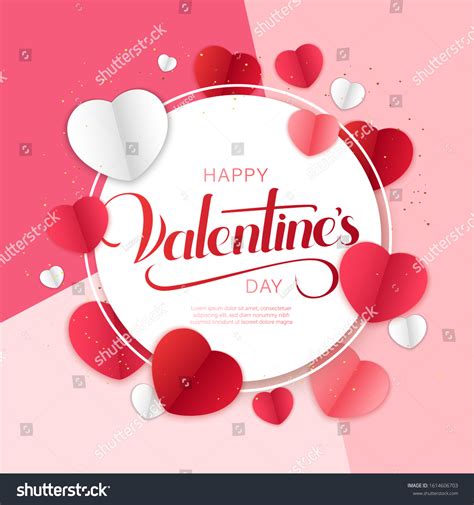 Happy Valentines Day Weeding Design Elements Stock Vector Royalty Free 1614606703 Shutterstock