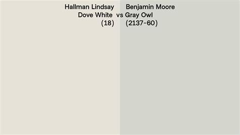 Hallman Lindsay Dove White Vs Benjamin Moore Gray Owl