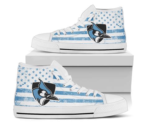 Ncaa Johns Hopkins Blue Jays High Top Shoes Meteew