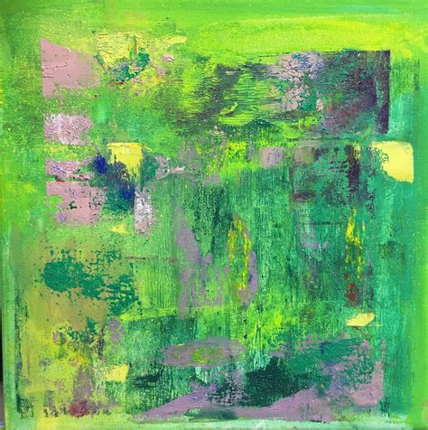 Leo Abstracto Verde Painting Art Aquarium