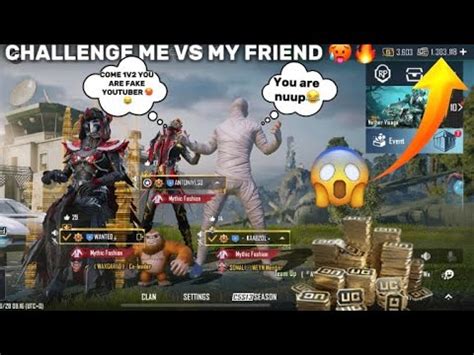 OMG CHALLENGE ME VS MY FRIEND 1M UC ARENA TDM 1VS2