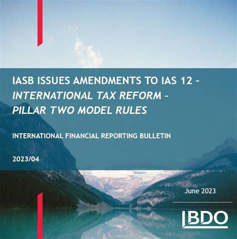 Bdo Aruba On Linkedin International Tax Reform Pillar Two Model Rules