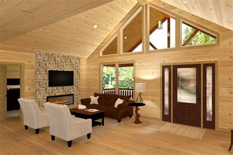 Prefab Alpine Log Cabin | Single Story Alpine Log Home