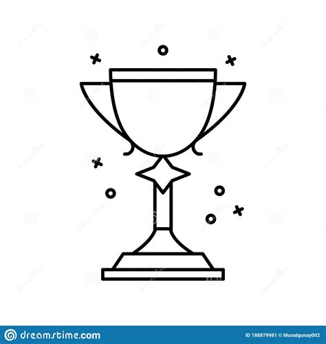 Award Winner Cup Icon Simple Line Outline Vector Elements Of Prize