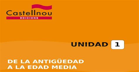 UNIDAD 1 DE LA ANTIGÜEDAD A LA EDAD MEDIA ÍNDICE LITERATURAS