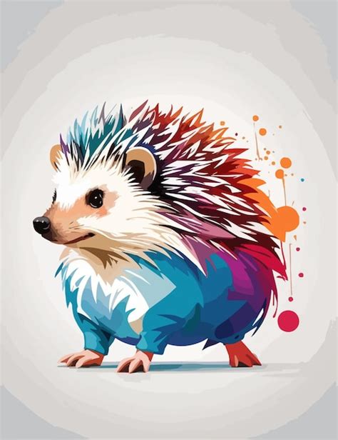 Premium Vector | Hedgehog silhouette illustration vector