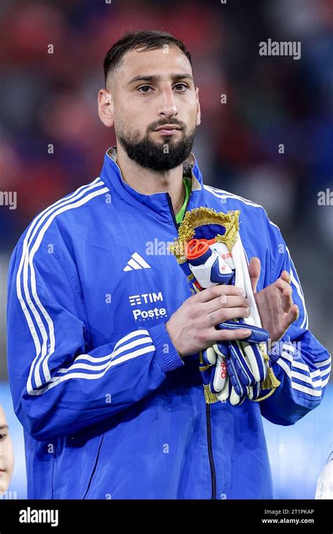 Italian S Goalkeeper Gianluigi Donnarumma Looks During The Euro