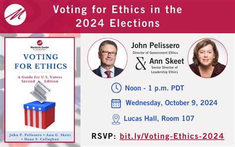 Voting For Ethics Markkula Center For Applied Ethics