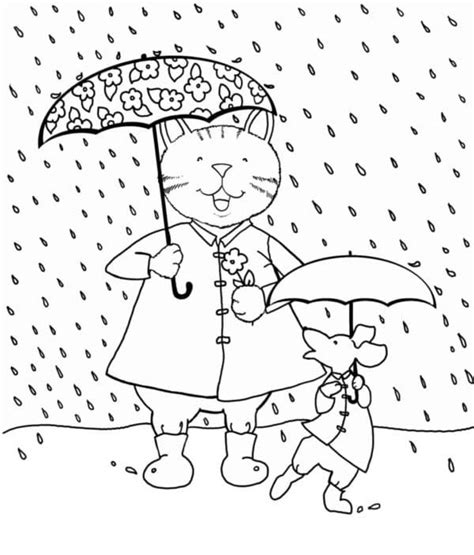 Desenhos De Chuva Para Colorir Pintar E Imprimir Colorironline