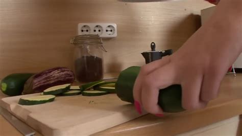 Sexy Blonde Enjoying Cucumber Fisting And Hard Anal Sex At The Kitchen