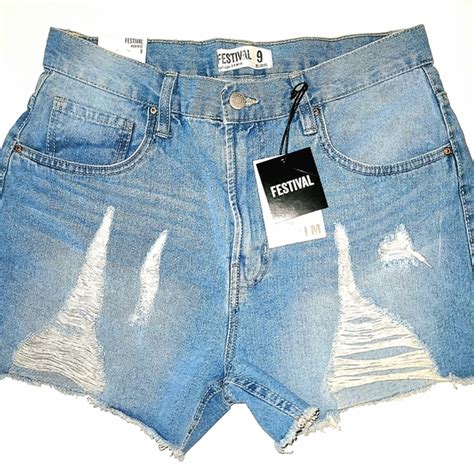 Charlotte Russe Shorts Refuge Light Ripped Jean Shorts Poshmark