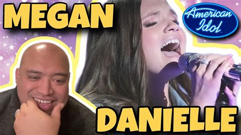 Top 12 Megan Danielle Reaction American Idol 2023 Youtube