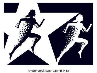 Nude Girl Run Stock Illustrations Images Vectors Shutterstock