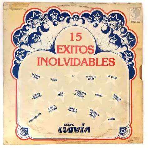 Grupo Lluvia Exitos Inolvidables Lp Mercadolibre