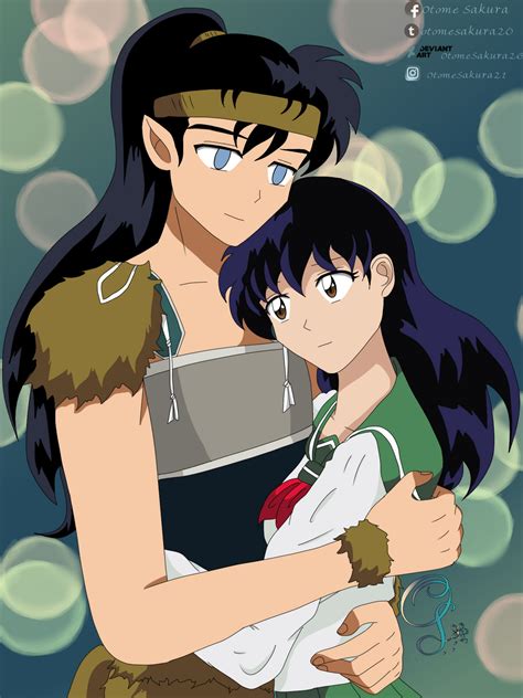 Koga And Kagome By Otomesakura26 On Deviantart