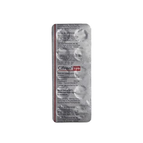 Cifran Ciprofloxacin Hydrochloride Tablets Mg At Best Price In Jalgaon