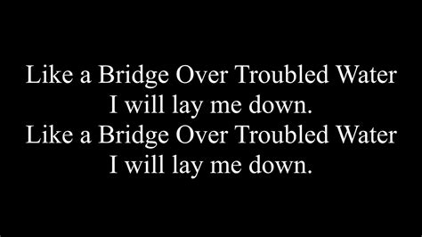 Gregorian Bridge Over Troubled Water Lyrics Youtube