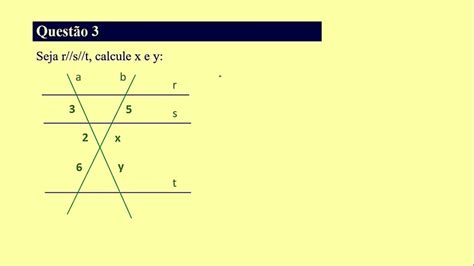 Teorema De Tales Exerc Cios Resolvidos Parte Youtube