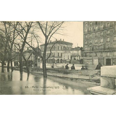 Cpa Paris Inondations Quai De La Rap E Et Des Orf Vres