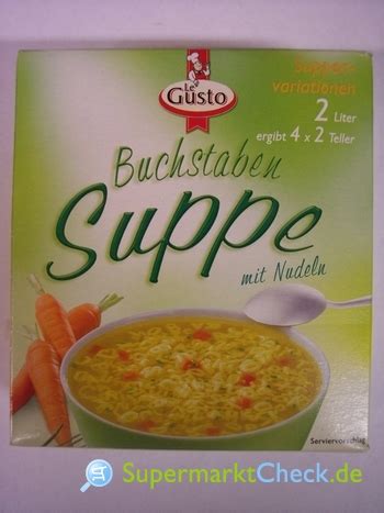 Le Gusto Buchstabensuppe Mit Nudeln 4 X 2 Teller Preis Angebote