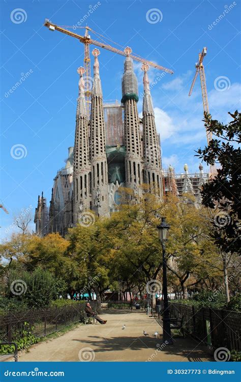 Sagrada Familia Barcellona Spagna Fotografia Stock Editoriale