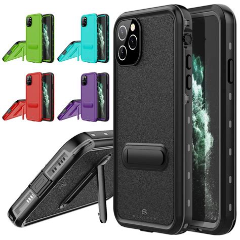 For Apple Iphone 11 11 Pro Max Waterproof Case Shockproof Cover With Kickstand Ebay