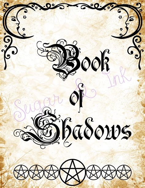 Printable Book Of Shadows