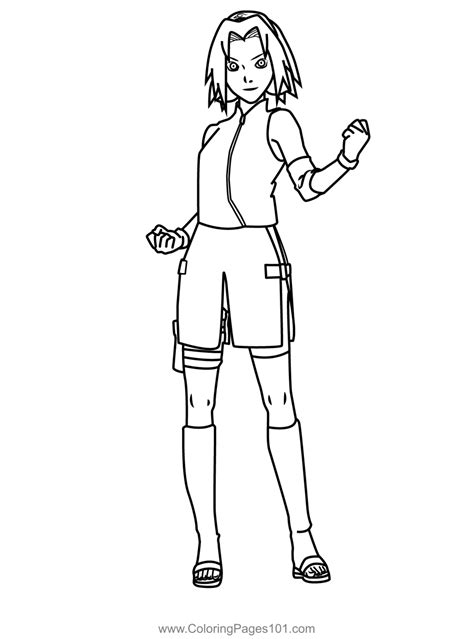 Sakura Haruno Coloring Pages