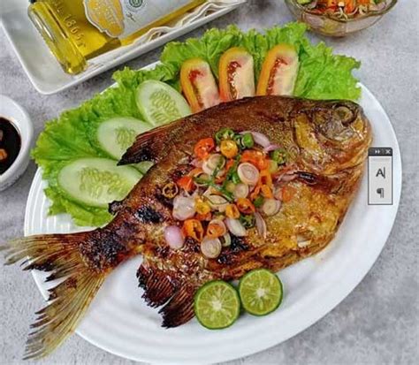 Resep Ikan Bawal Bakar Sambal Matah Pedas Dan Super Gurih