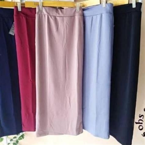 Jual Jumbo Rok Kerja Wanita Panjang Rok Formal Span Rok Kerja